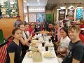 Eating dinner with Erikah, Sebastian and the family at Greenwich, Tagbilaran before bidding goodbye going back to Sweden